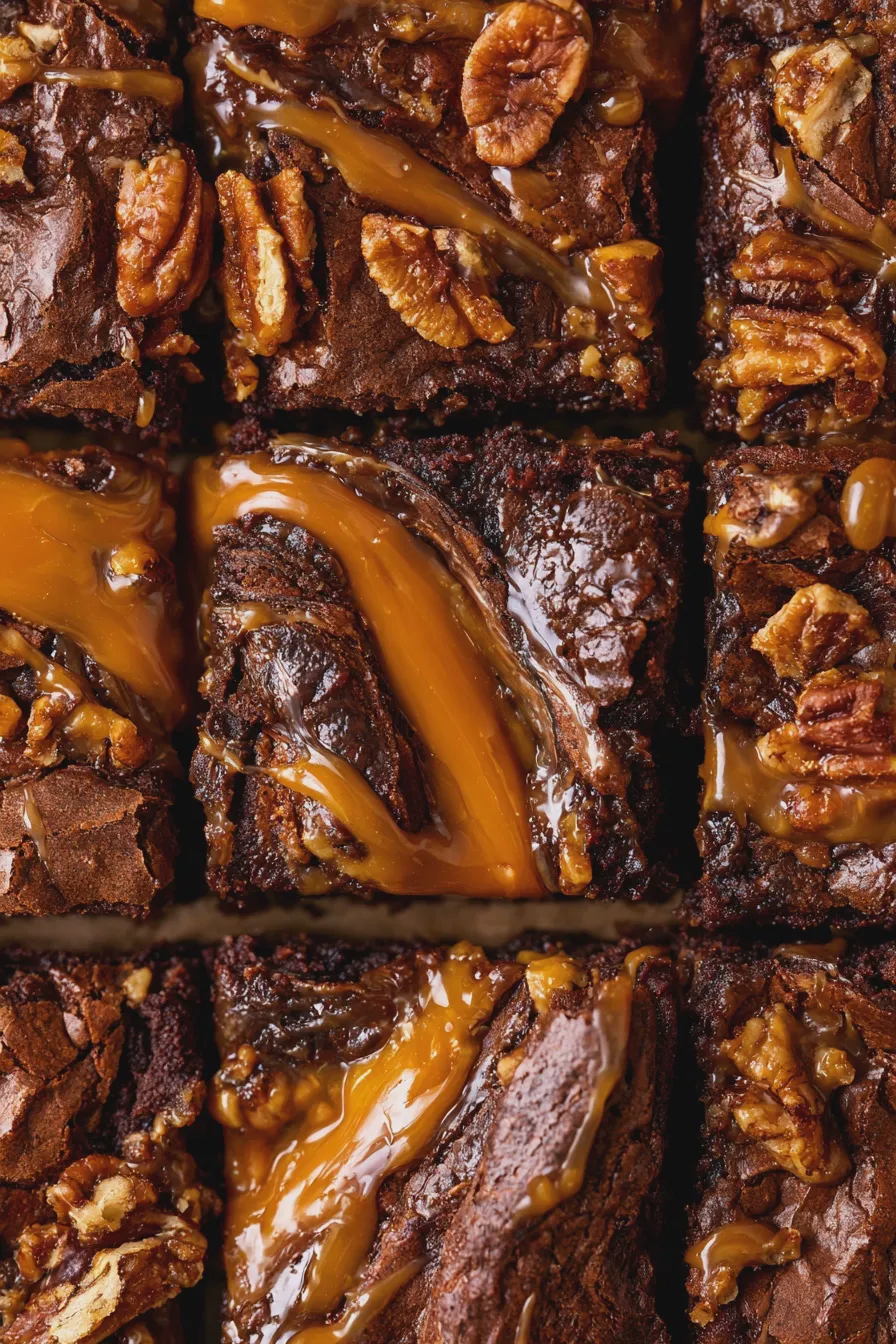caramel pecan brownies