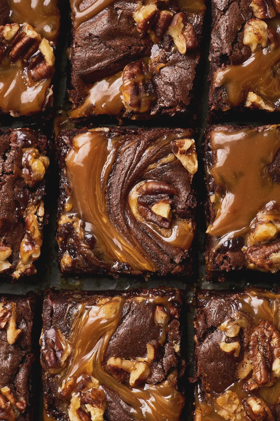 caramel pecan brownies Recipe