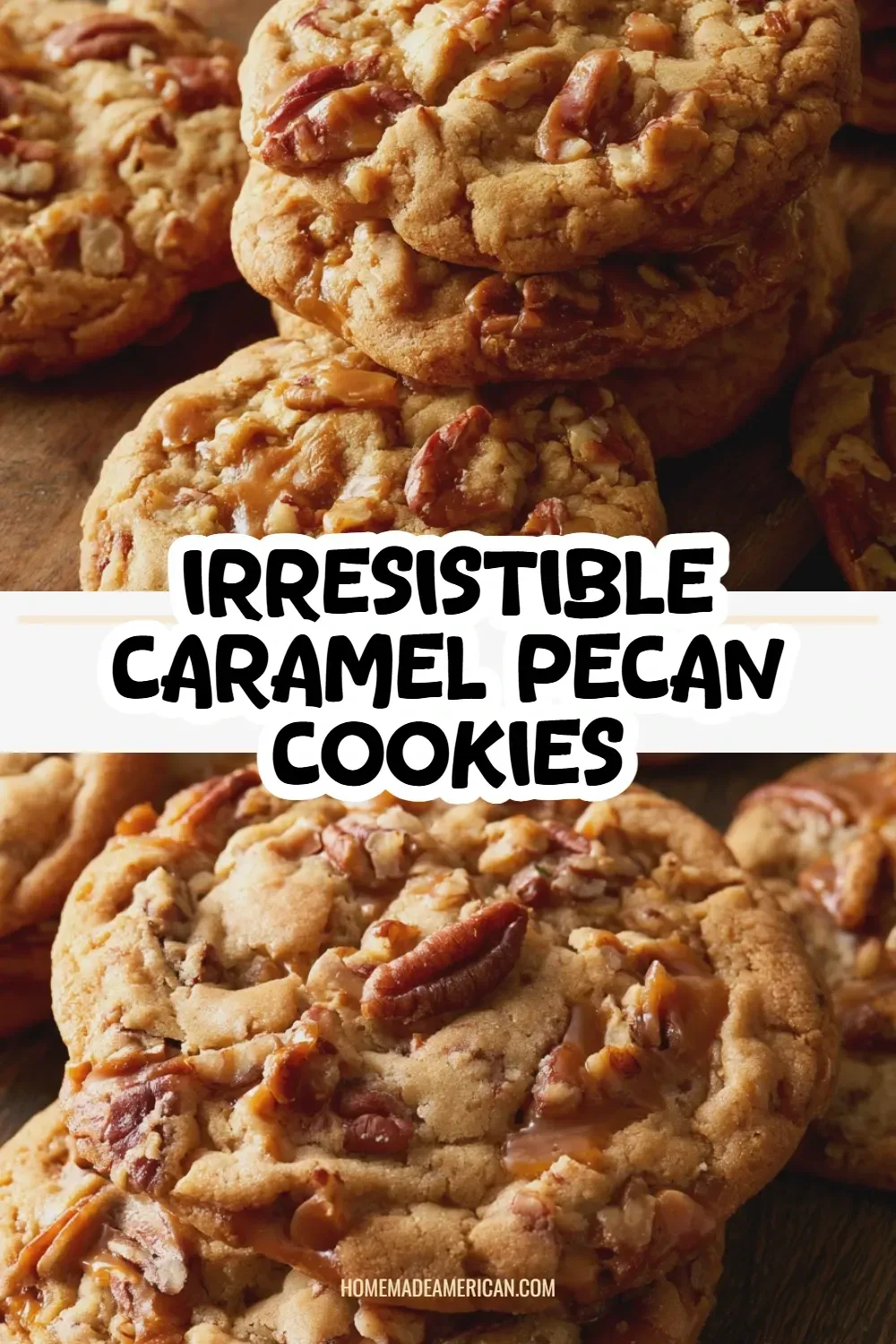 caramel pecan cookies