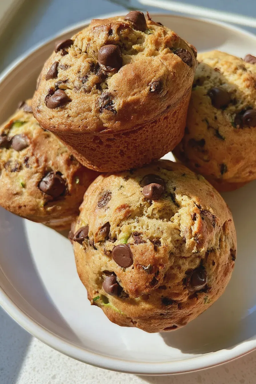 chocolate chip zucchini muffins