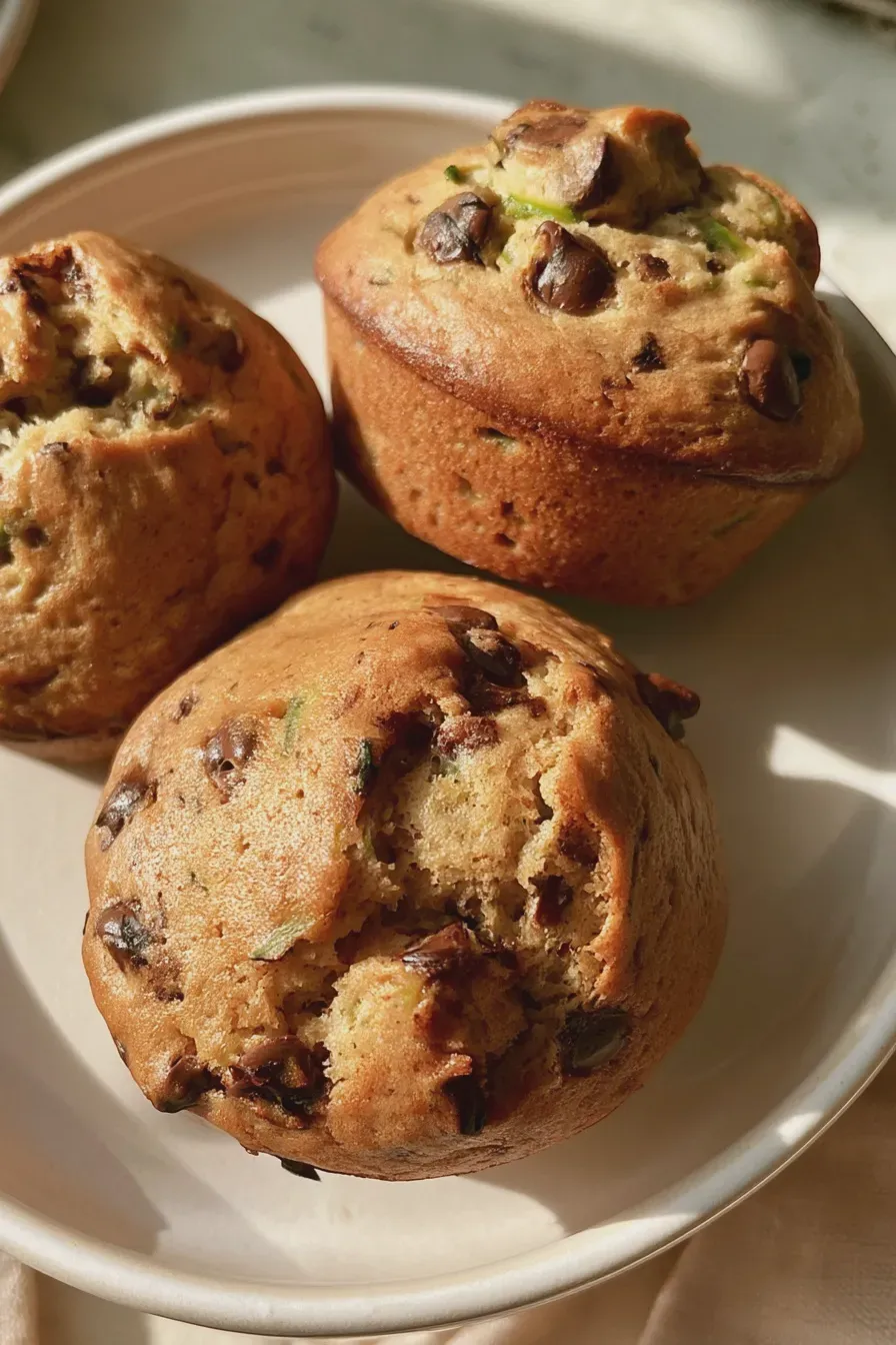 chocolate chip zucchini muffins
