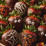 chocolate covered strawberries halloween