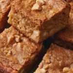 cinnamon apple blondies