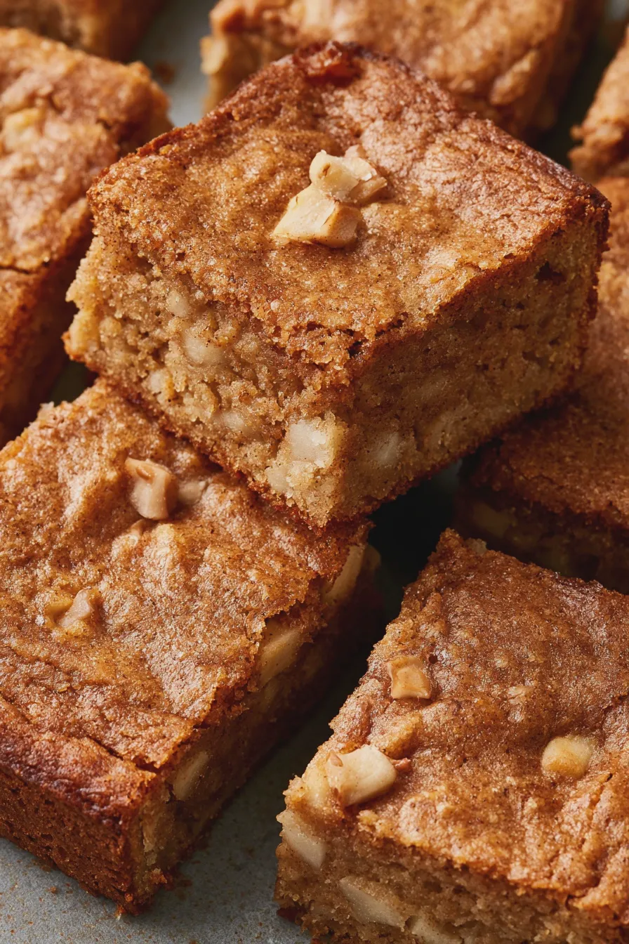 cinnamon apple blondies Recipe