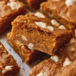 cinnamon pumpkin blondies