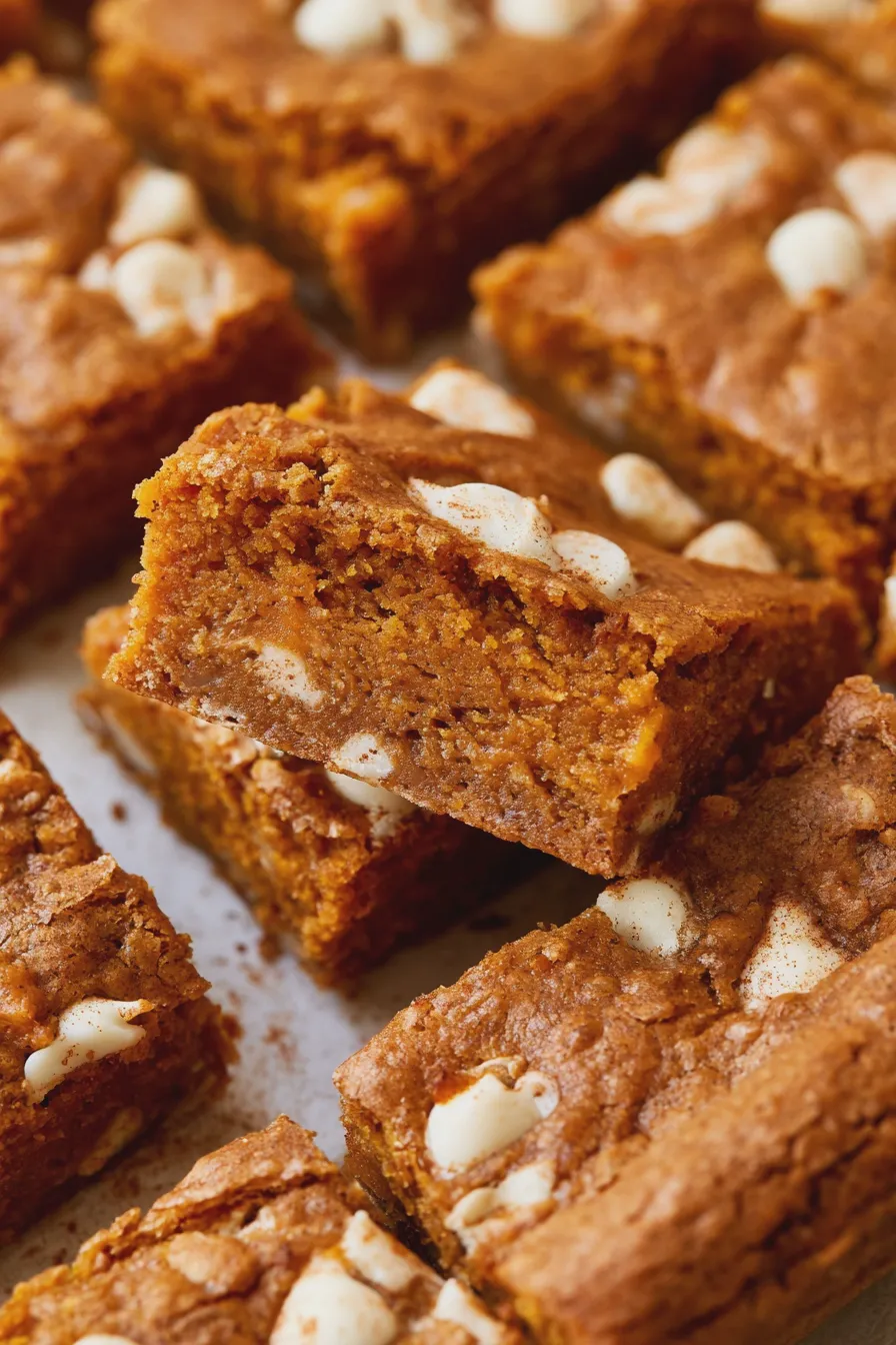 cinnamon pumpkin blondies Recipe