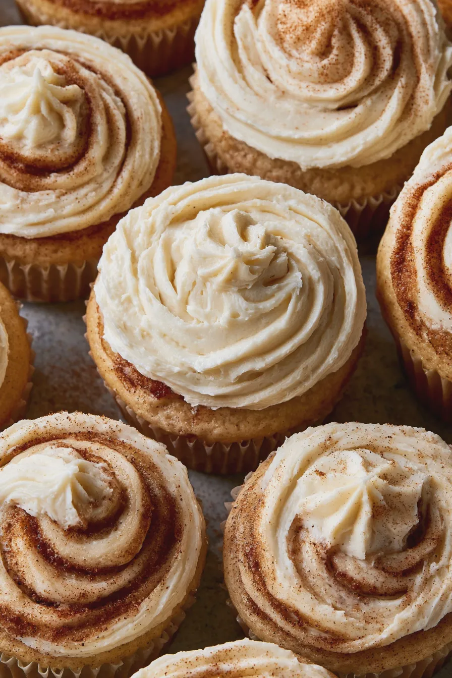 cinnamon roll cupcakes Recipe