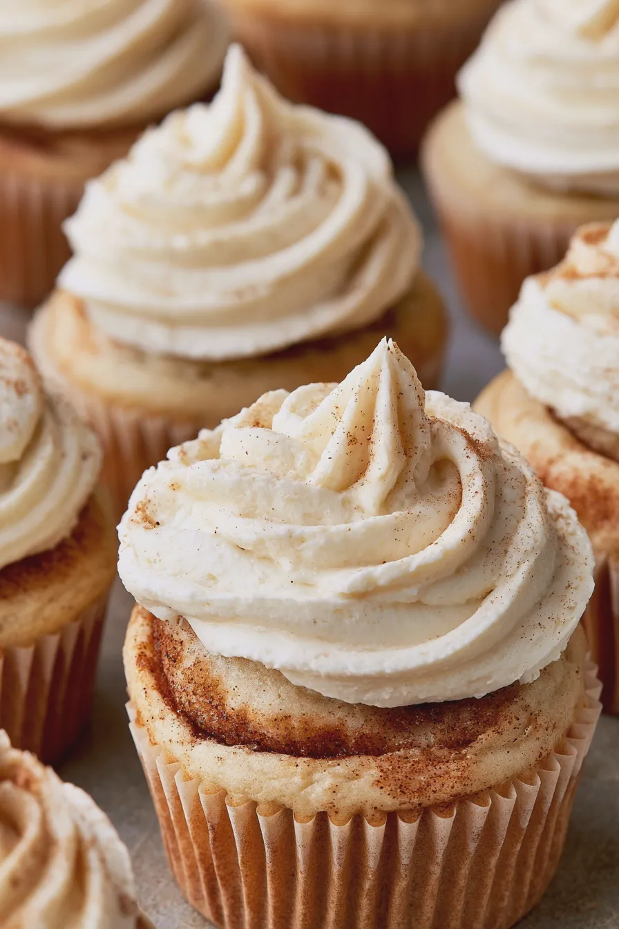 cinnamon roll cupcakes Recipe 3 cinnamon roll cupcakes
