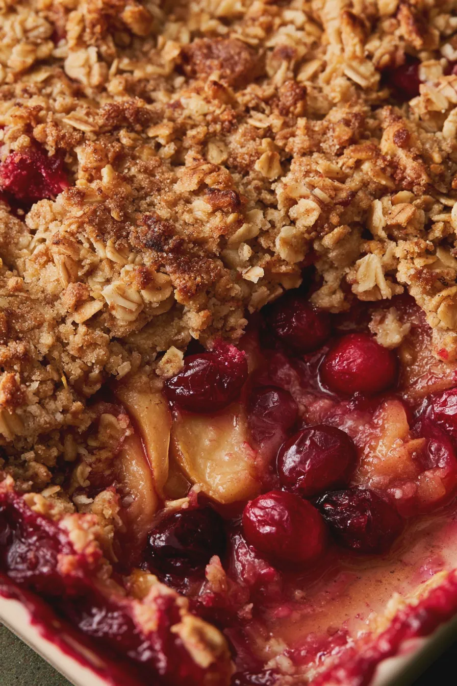 cranberry apple crisp