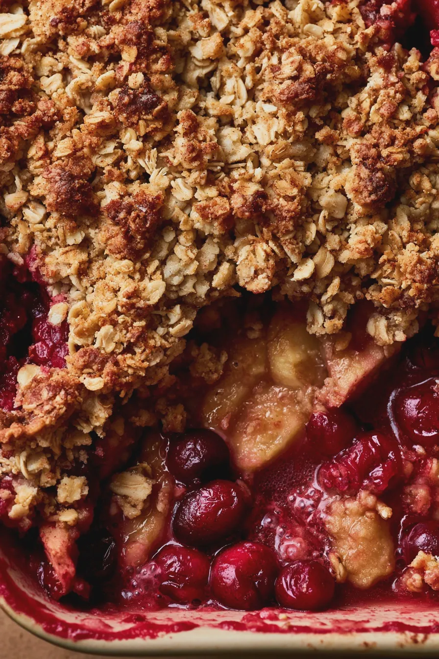cranberry apple crisp