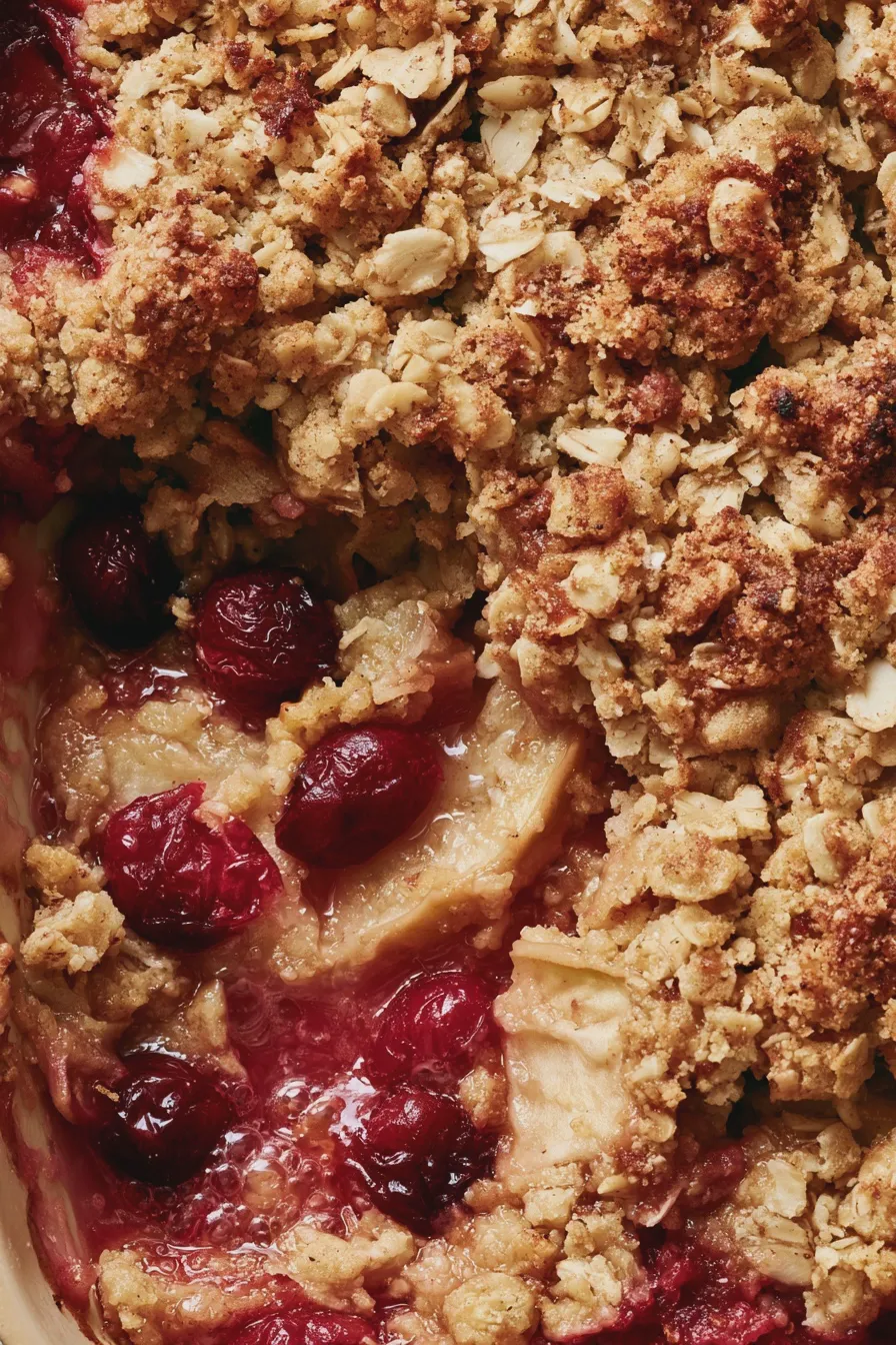 cranberry apple crisp