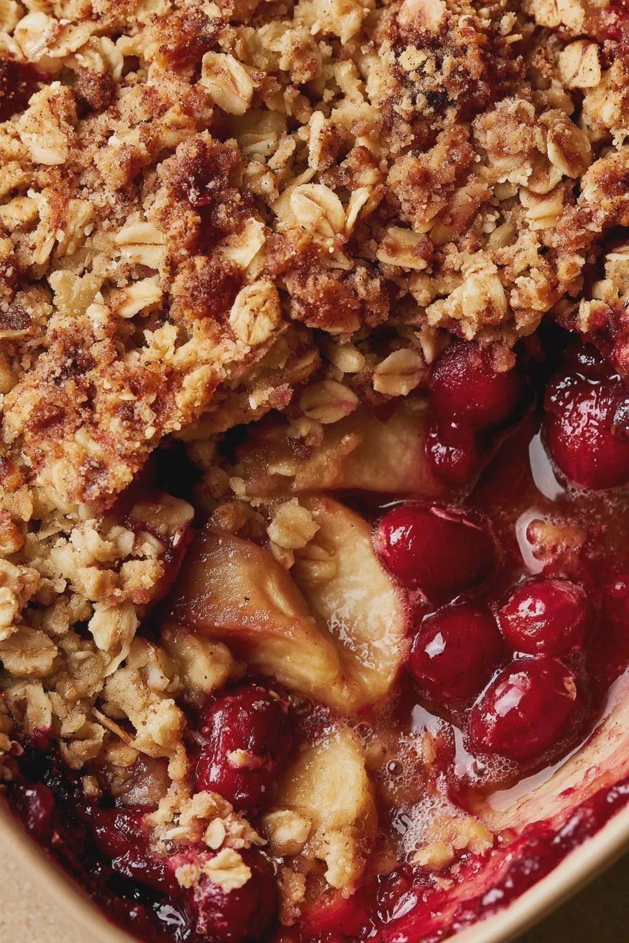 cranberry apple crisp