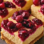 cranberry cheesecake bars