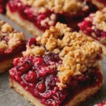 cranberry crumble bars