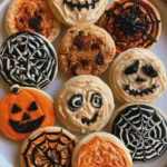 decorated halloween cookies