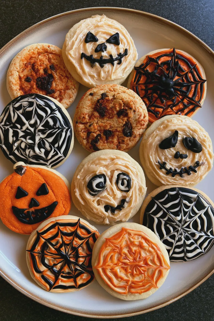 decorated halloween cookies Recipe
