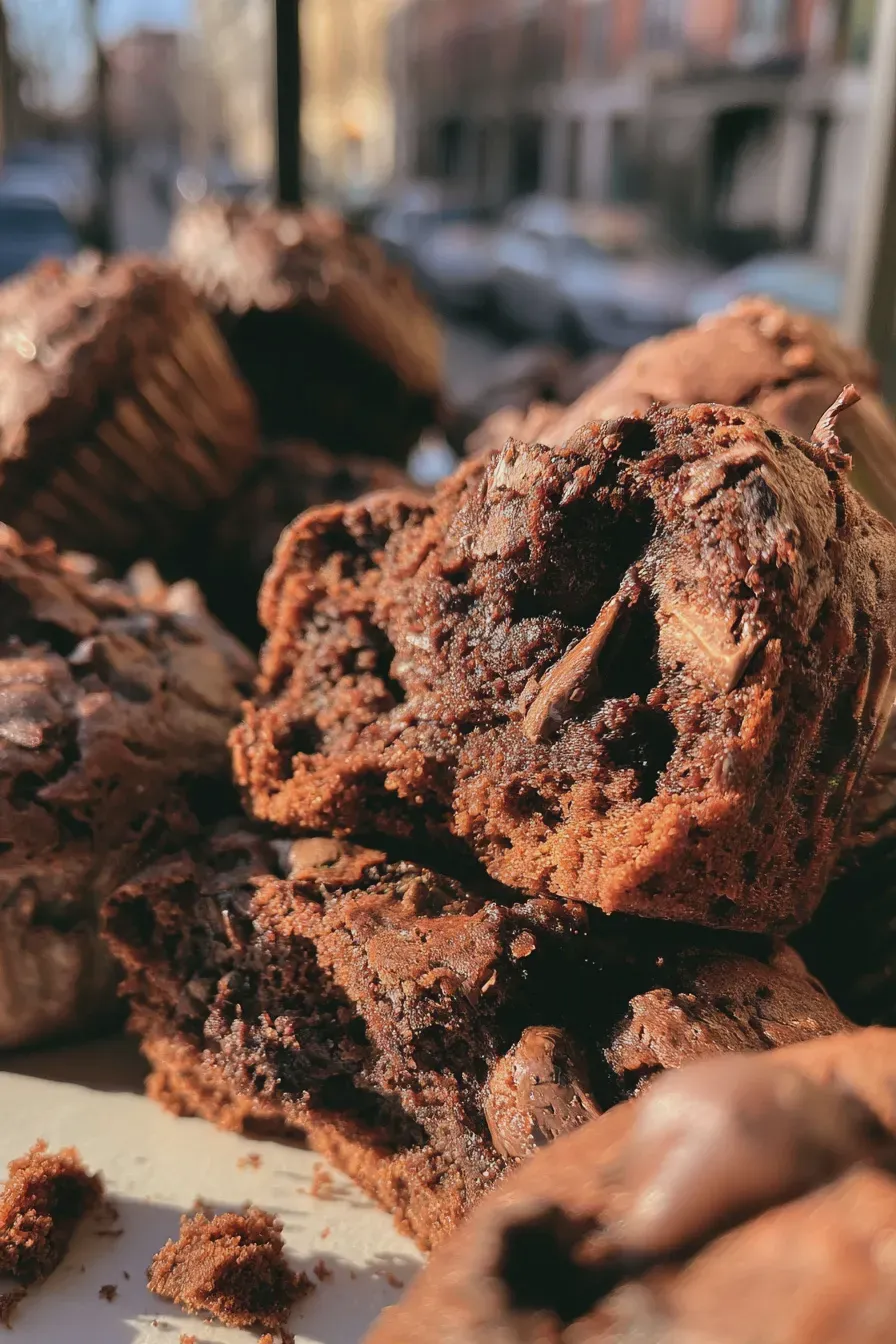 Double Chocolate Zucchini Muffins Recipe