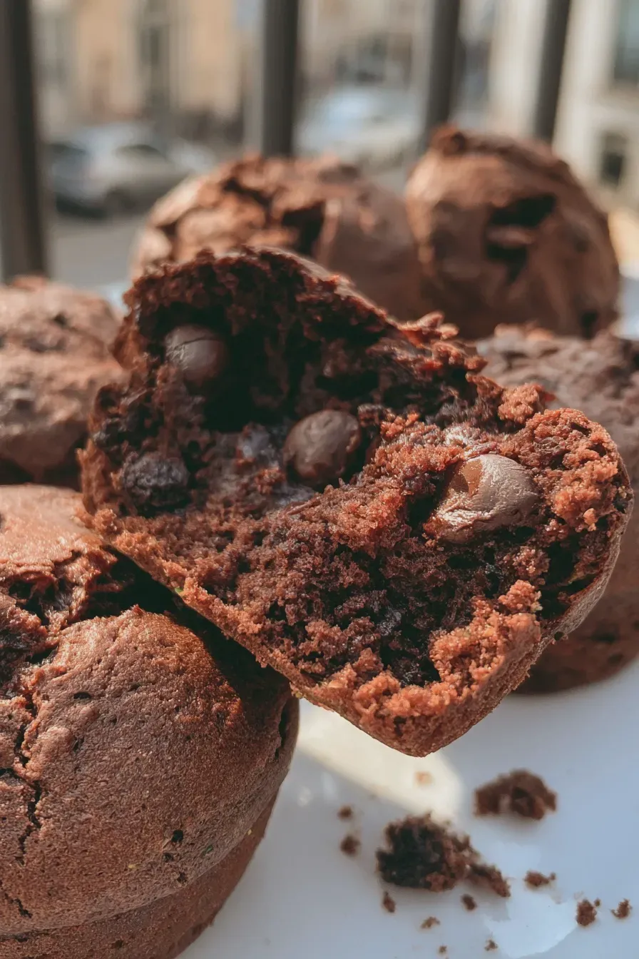 Double Chocolate Zucchini Muffins Recipe