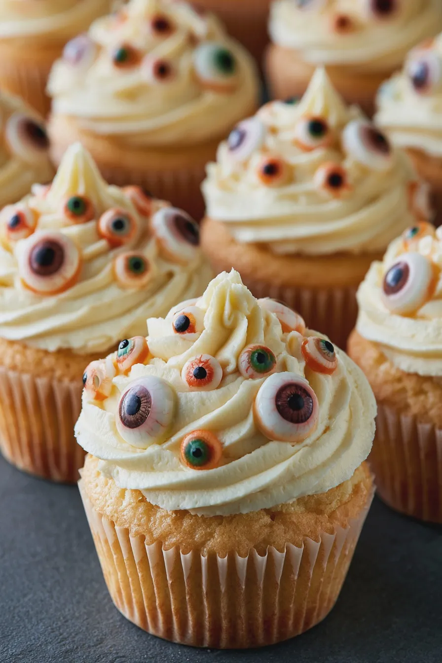 Eyeball Cupcakes Recipe for Spooky Halloween Parties