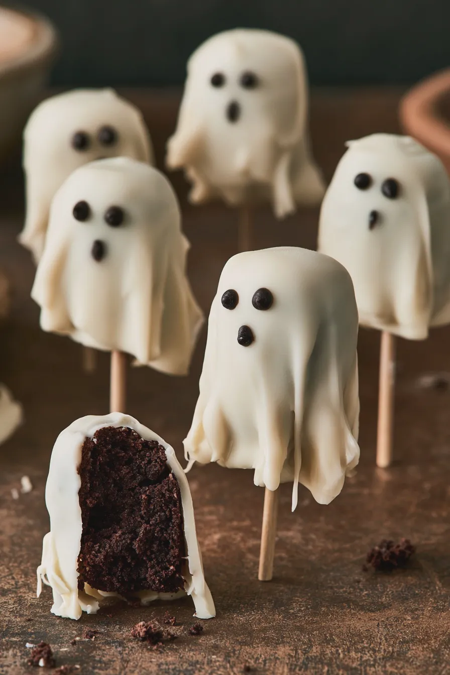 ghost cake pops Recipe 2 ghost cake pops