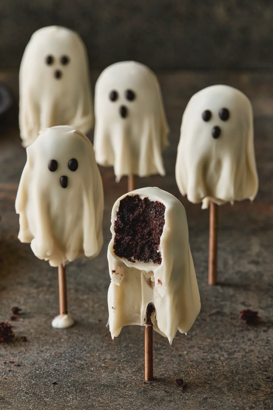ghost cake pops Recipe 3 ghost cake pops
