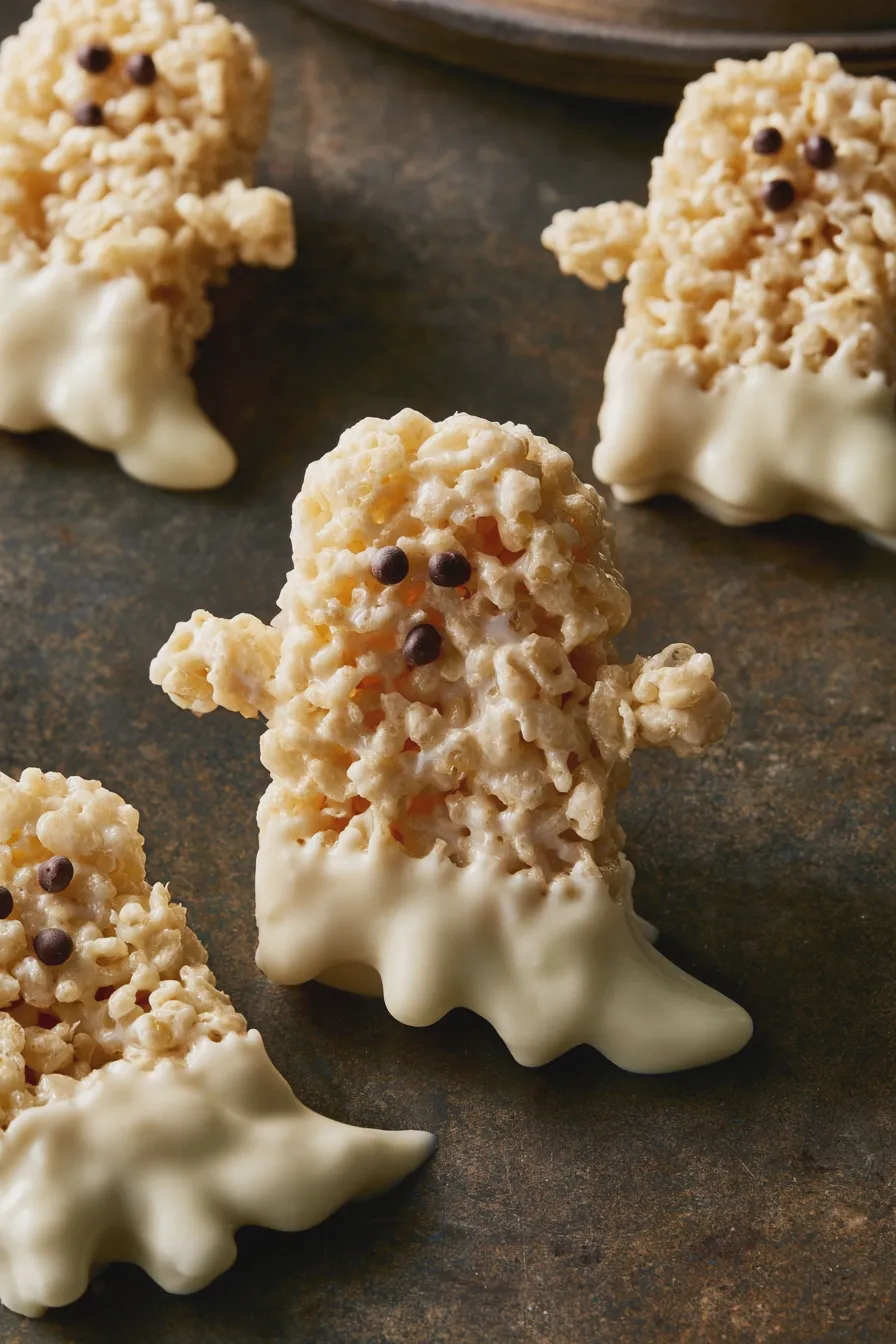 ghost rice krispie treats