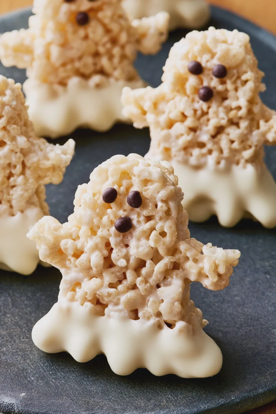 ghost rice krispie treats