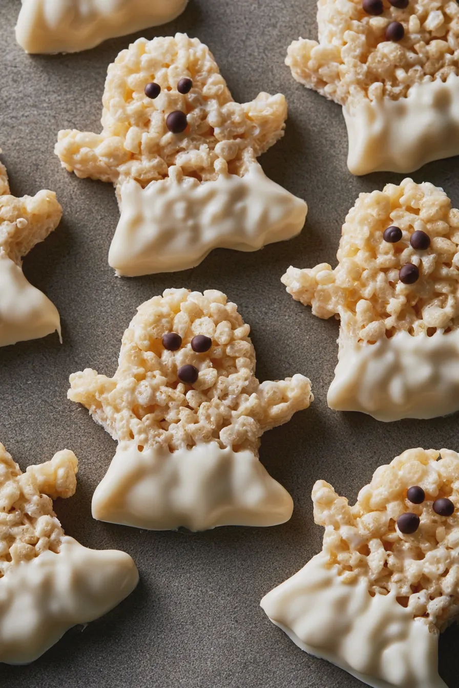 ghost rice krispie treats