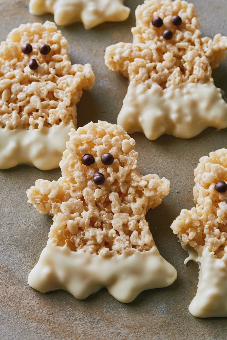 ghost rice krispie treats