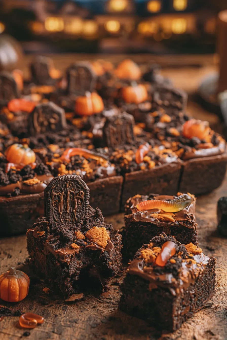 Graveyard Brownies Recipe for Spooky Halloween Treats 1 graveyard brownies