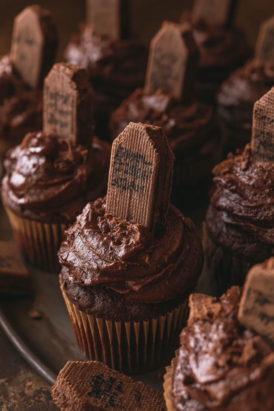 graveyard cupcakes