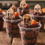 graveyard pudding cups