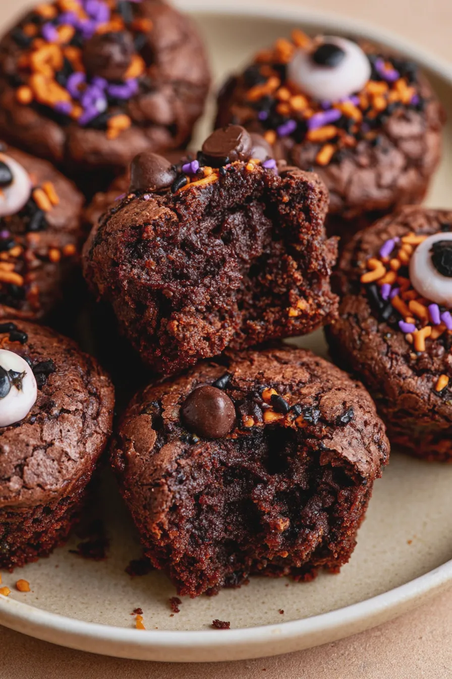 halloween brownie bites