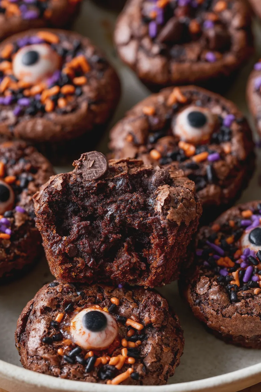 halloween brownie bites