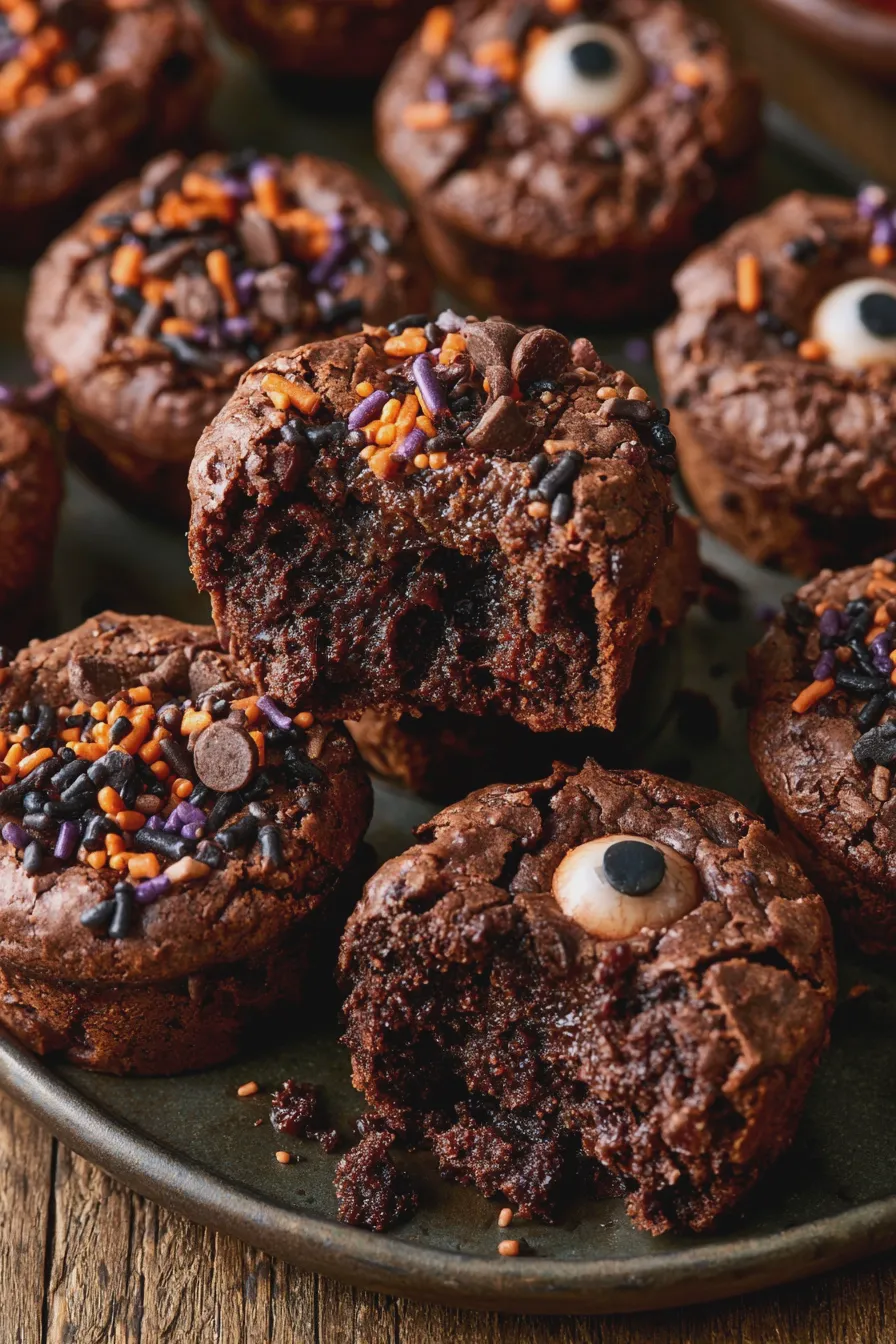 halloween brownie bites