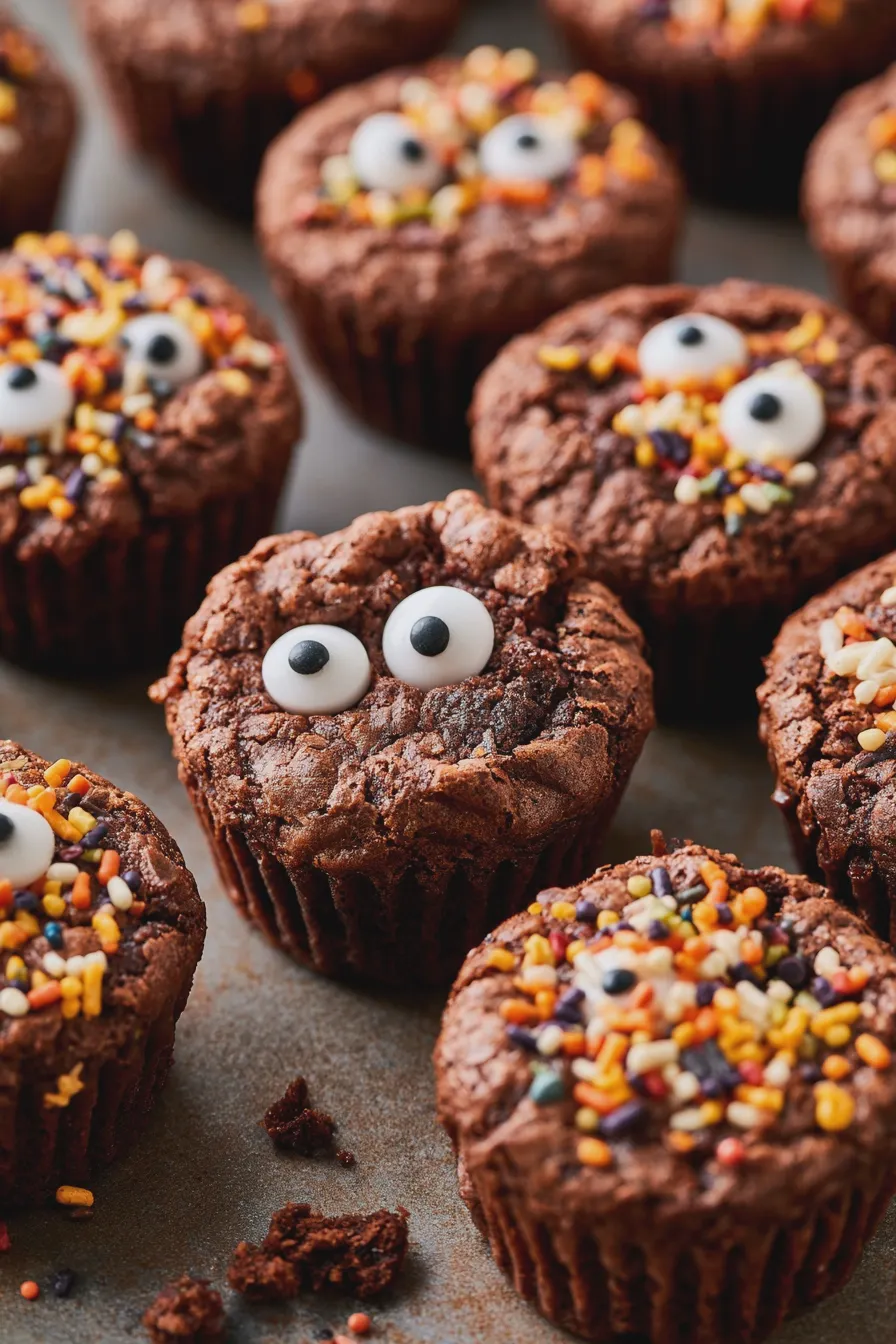 Halloween Brownie Cups Quick and Easy Recipe 3 halloween brownie cups
