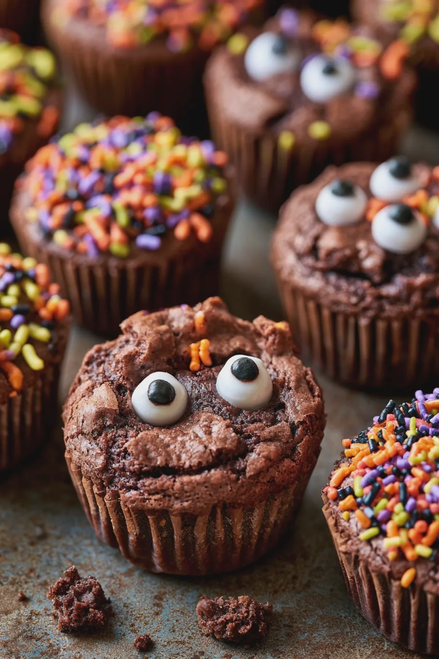 Halloween Brownie Cups Quick and Easy Recipe 1 halloween brownie cups