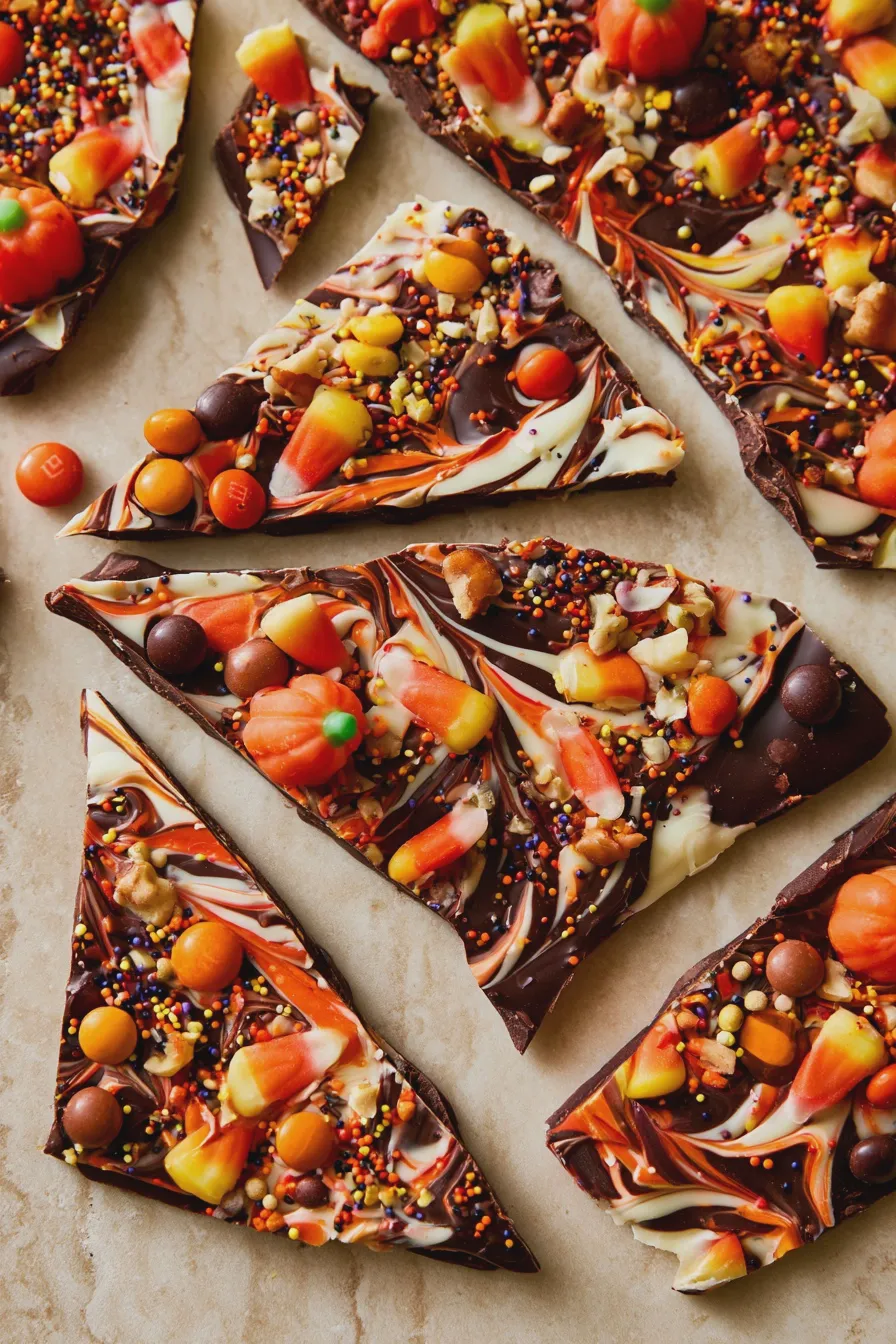 Halloween Chocolate Bark Recipe Quick and Easy 2 halloween chocolate bark