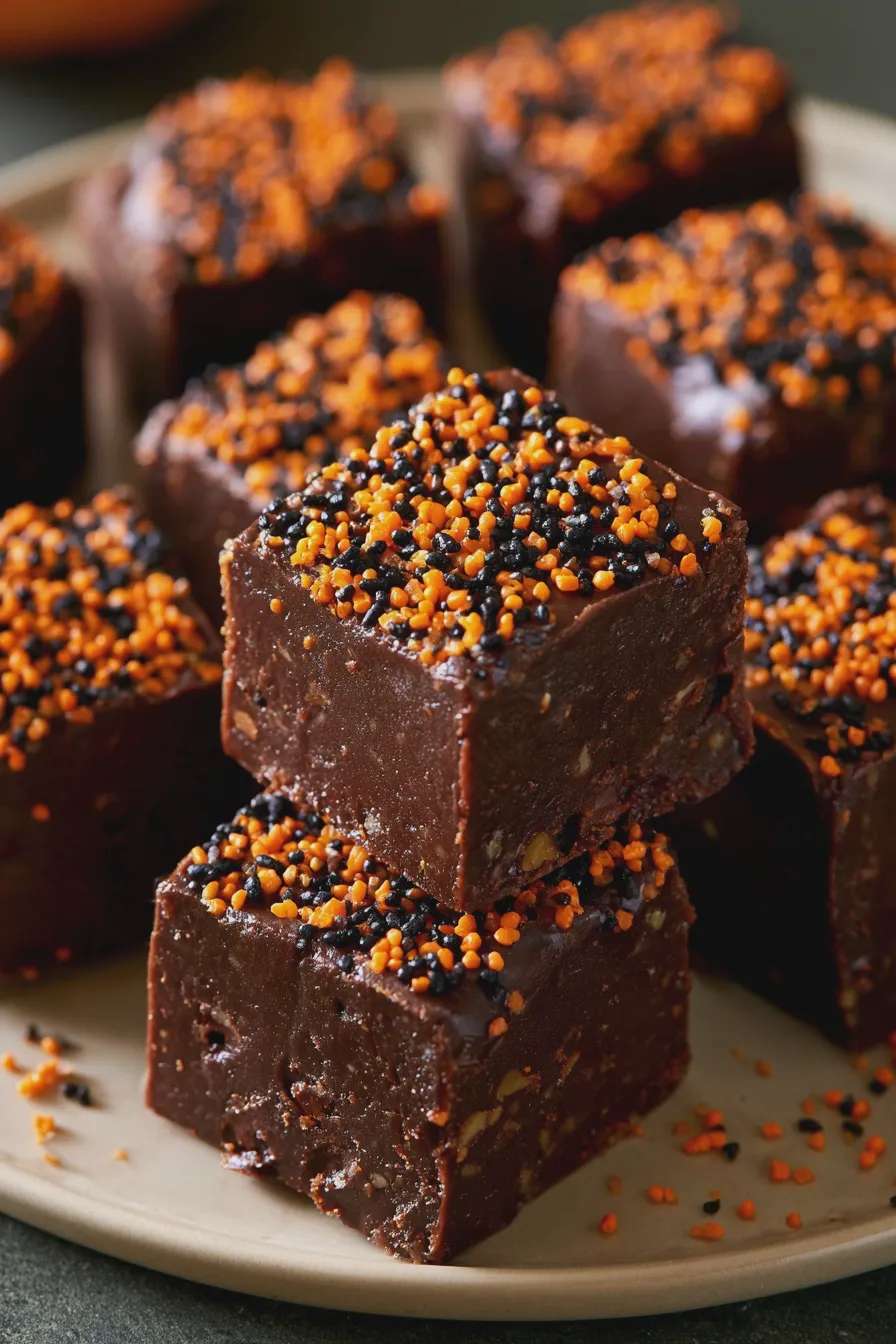 halloween chocolate fudge