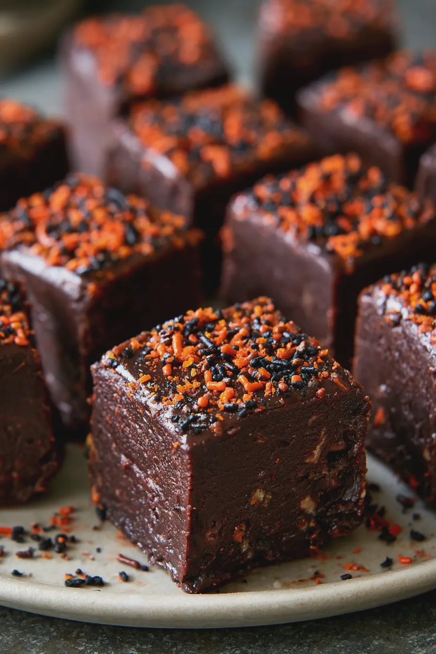 halloween chocolate fudge