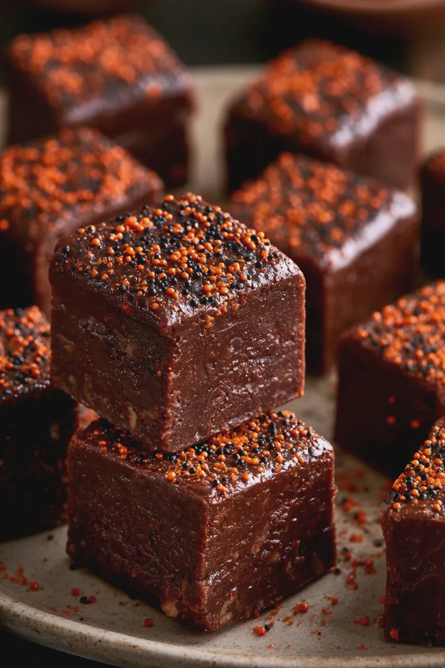 halloween chocolate fudge