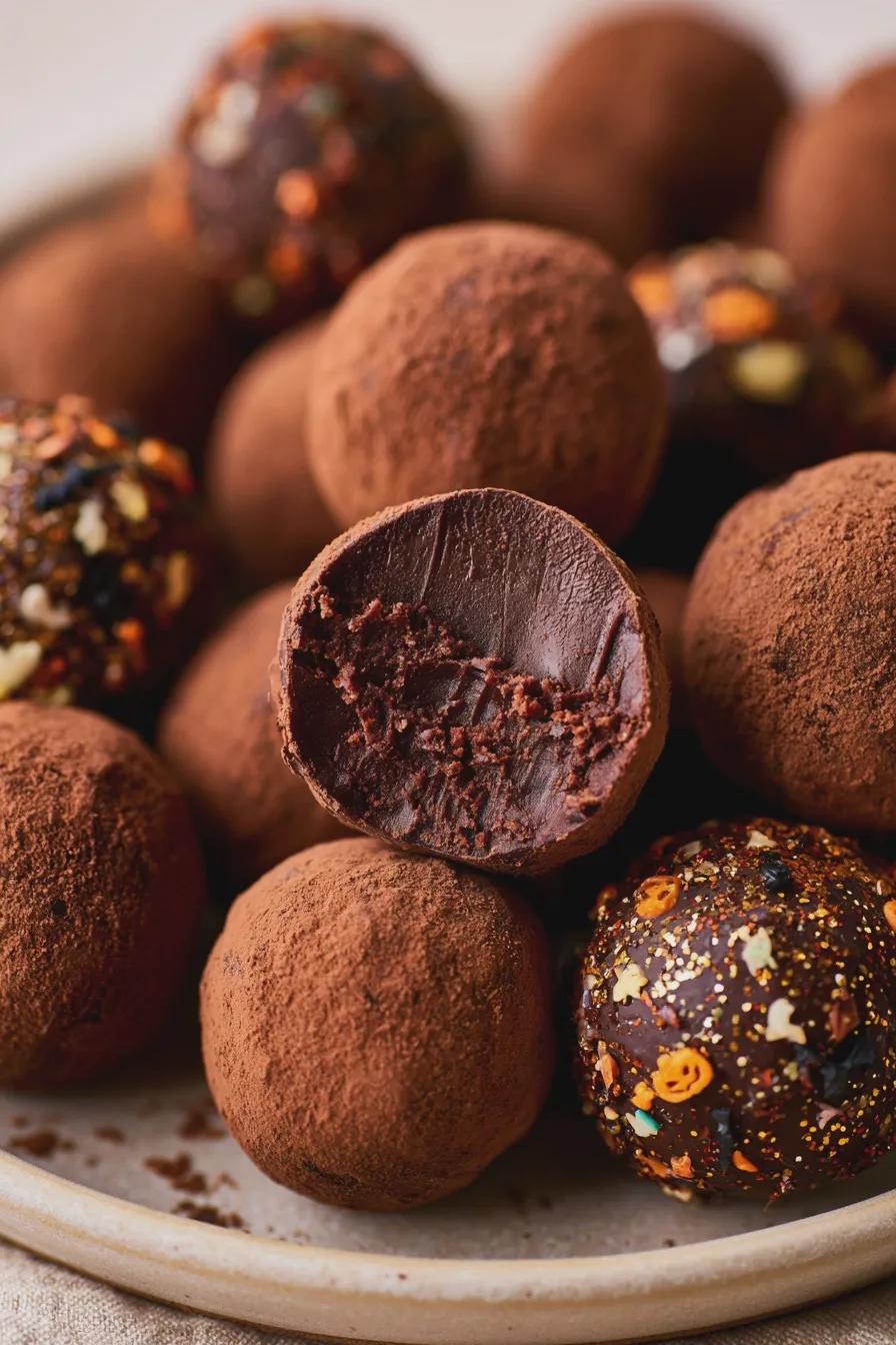 Halloween Chocolate Truffles Recipe Easy and Delicious 4 halloween chocolate truffles