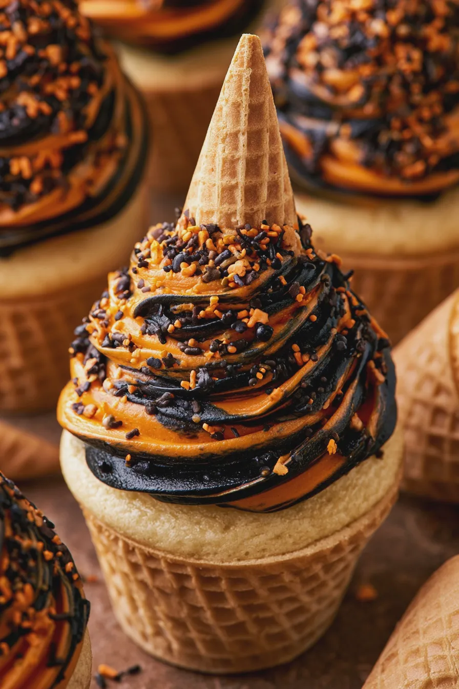halloween cupcake cones recipe 3 halloween cupcake cones