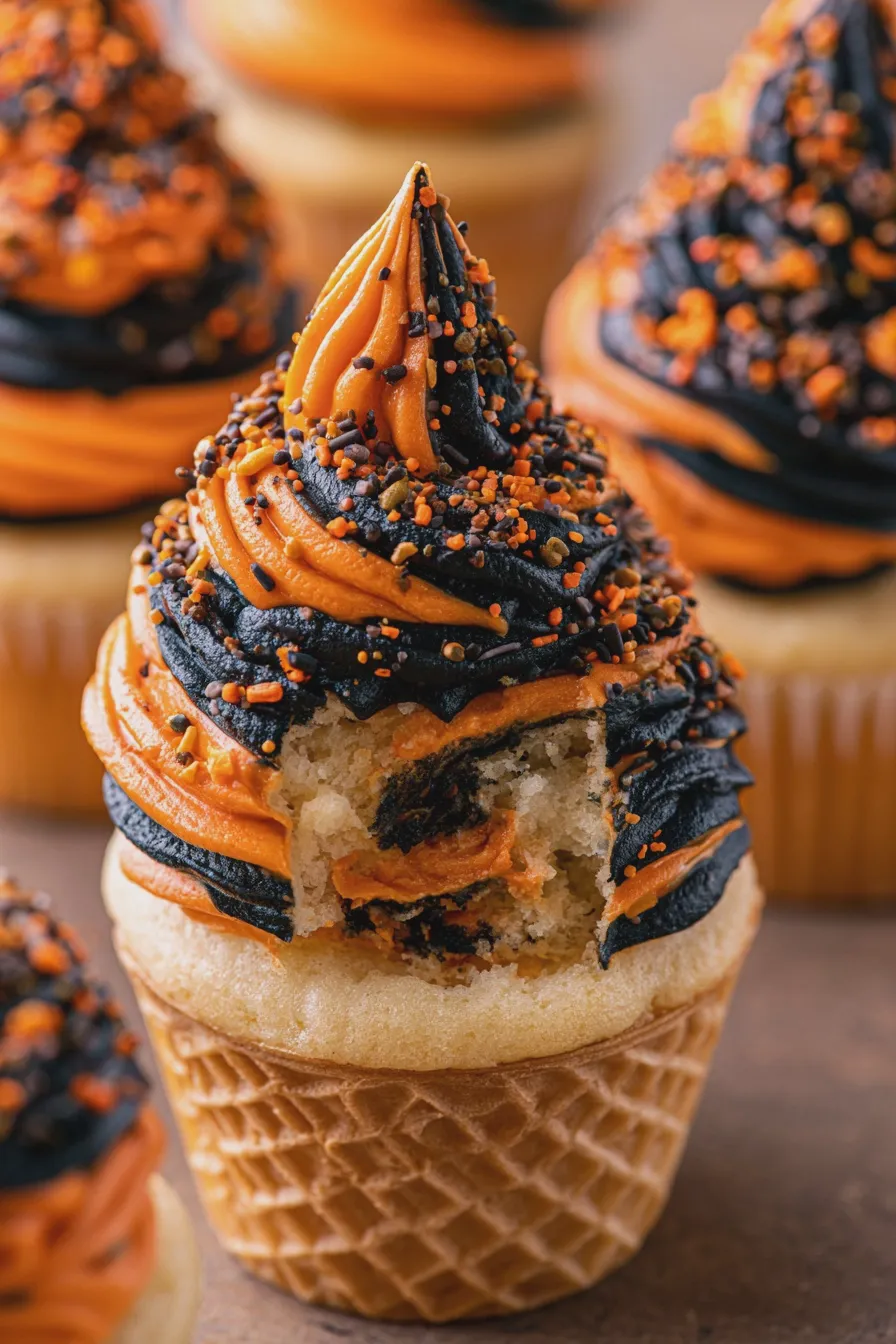 halloween cupcake cones recipe 2 halloween cupcake cones