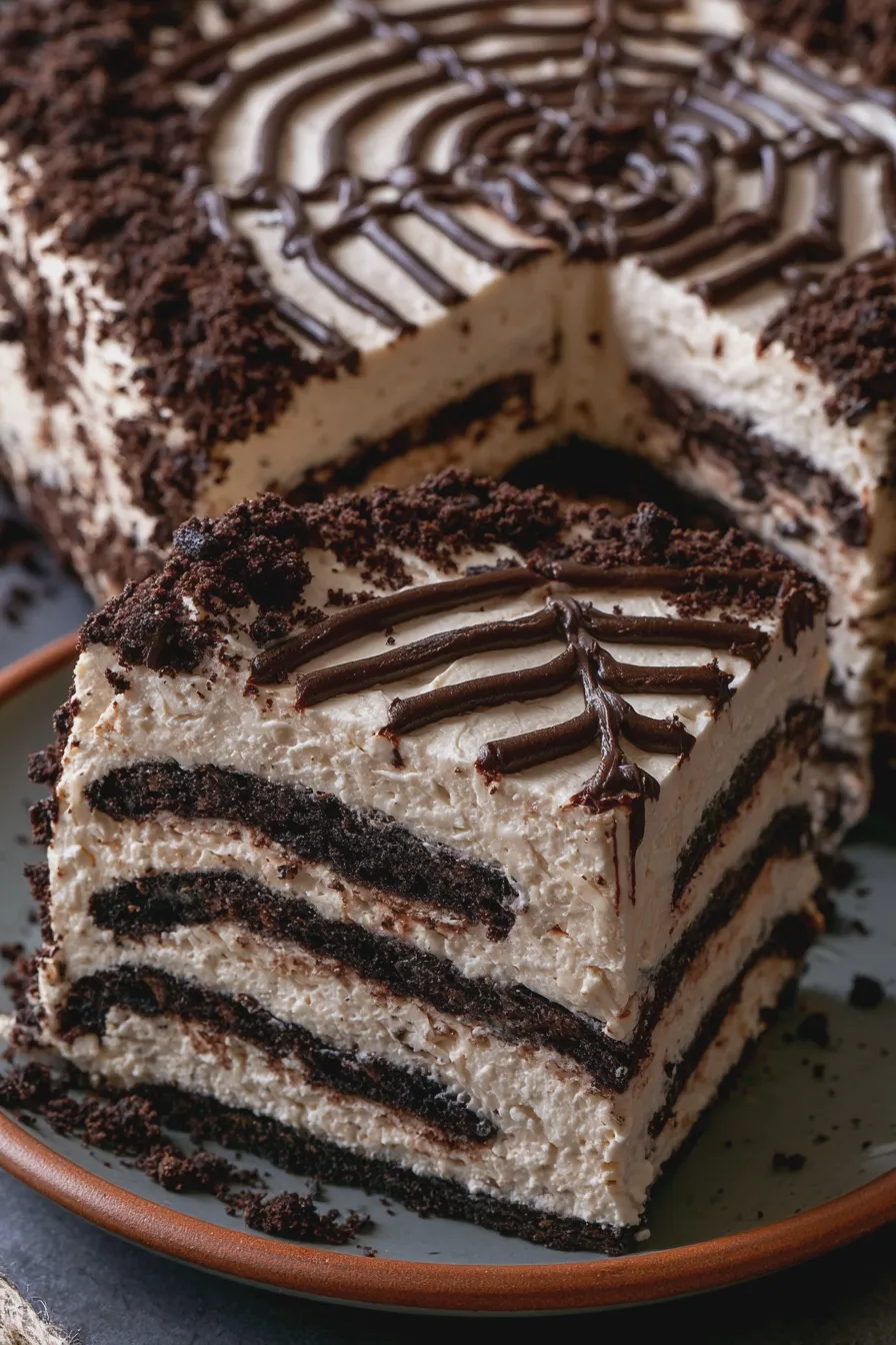 halloween icebox cake