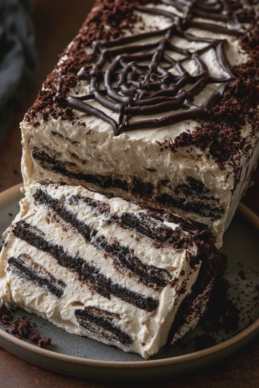 halloween icebox cake