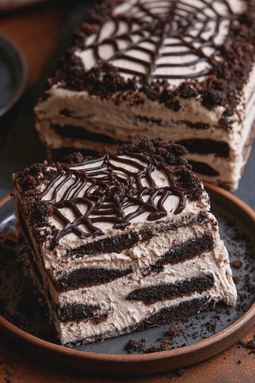 Halloween Icebox Cake Quick and Easy Dessert