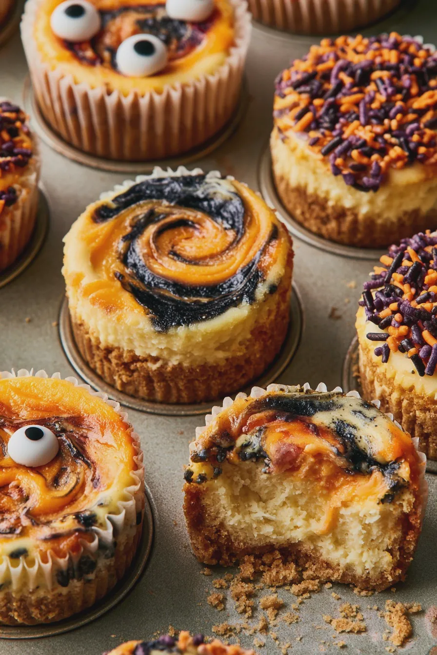 Halloween Mini Cheesecakes Quick and Easy Recipe
