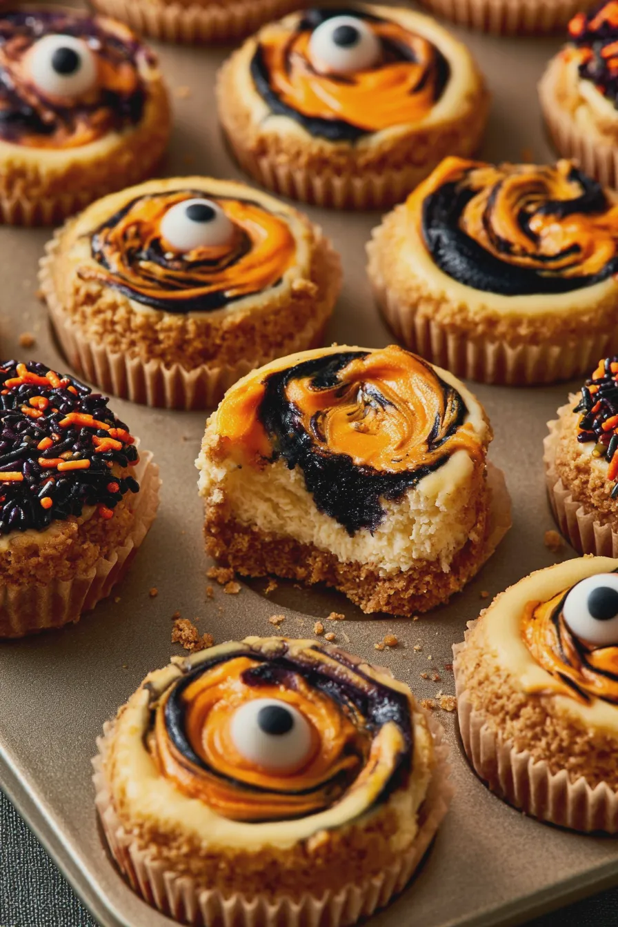 Halloween Mini Cheesecakes Quick and Easy Recipe 2 halloween mini cheesecakes