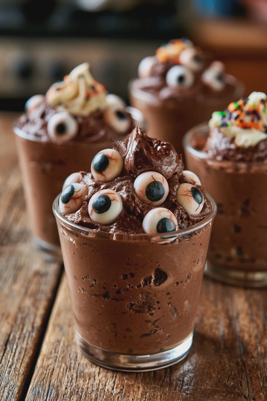 Halloween Mousse Cups Quick and Easy Recipe 4 halloween mousse cups